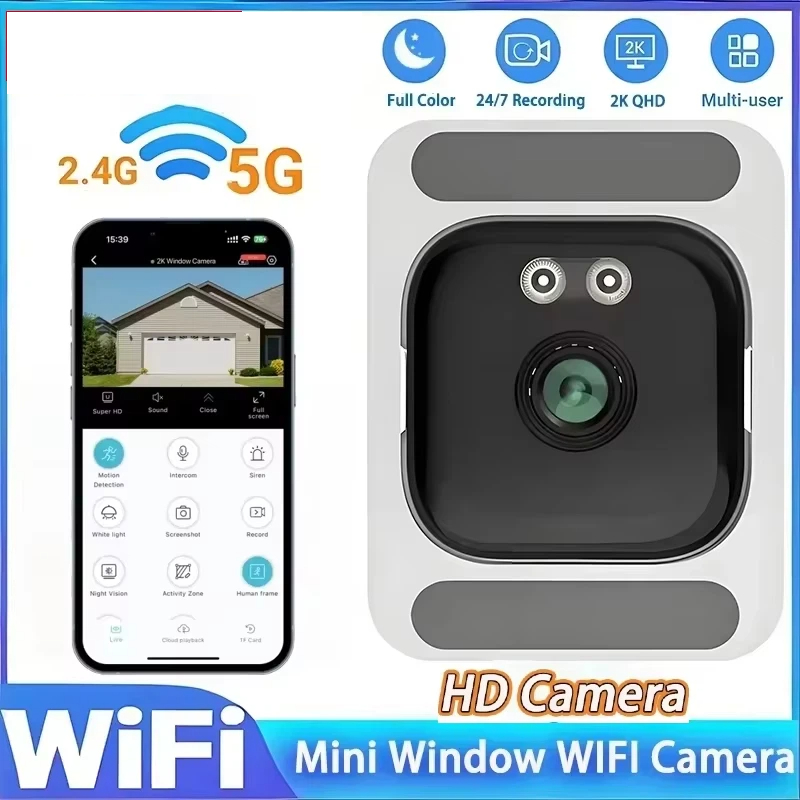 Compact Camera Mirrorless - Câmera de Monitoramento Interna para Janela,