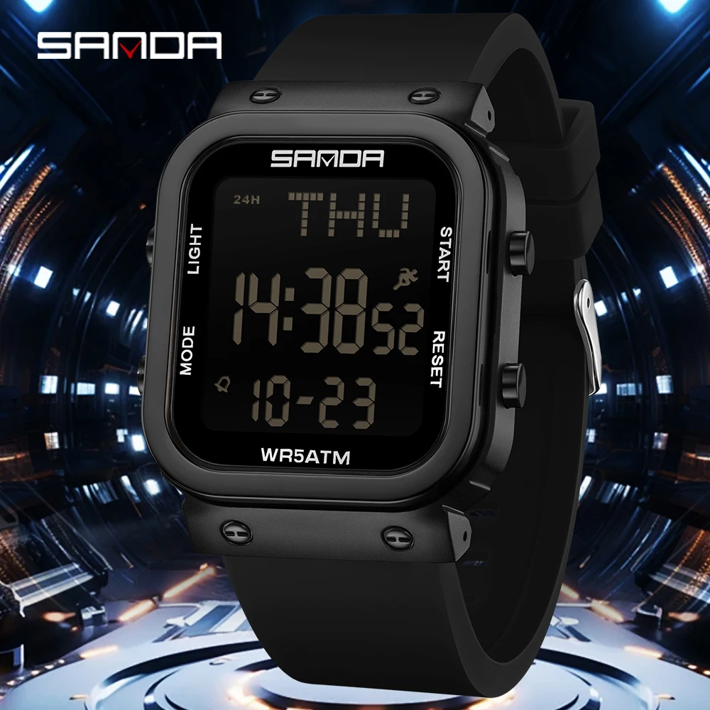 Relógio Digital SANDA Masculin - Electronics Gadgets For Men avaliação e preço